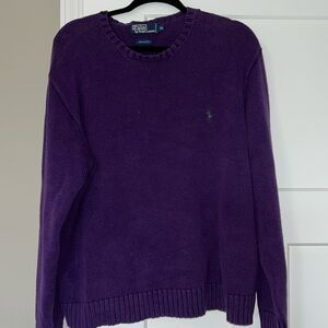 Polo by Ralph Lauren Purple Crew Neck Sweater